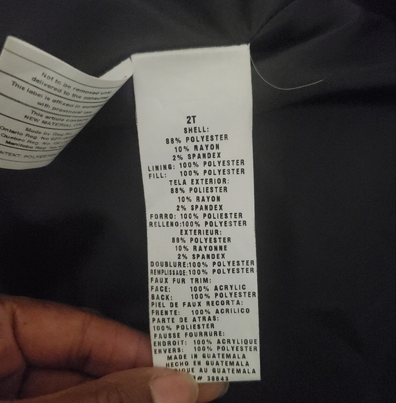 Rothschild Charcoal Gray Faux Fur Trimmed Formal Winter Jacket Size 2T - Picture 7 of 8